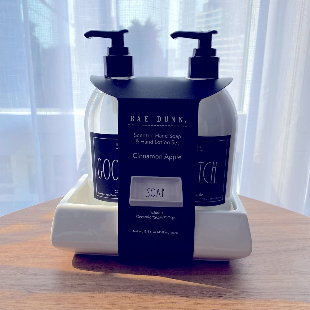 NWT Rae Dunn fall soap set